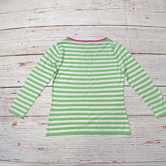 J. McLaughlin White and Green Striped Lightweight Knit Top Sz M - Picture 12 of 12